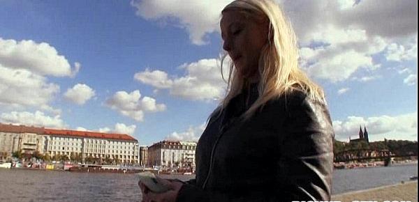  Eurobabe Monika railed by pervert dude for alot of cash